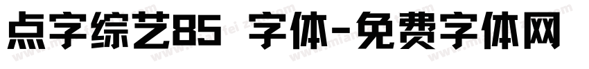 点字综艺85 字体字体转换